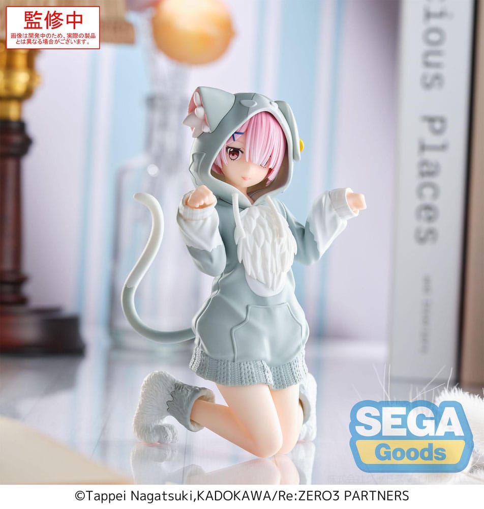 Re:Zero Starting Life in Another World Estatua PVC Yumemirize Ram Mofumofu Pack 11 cm