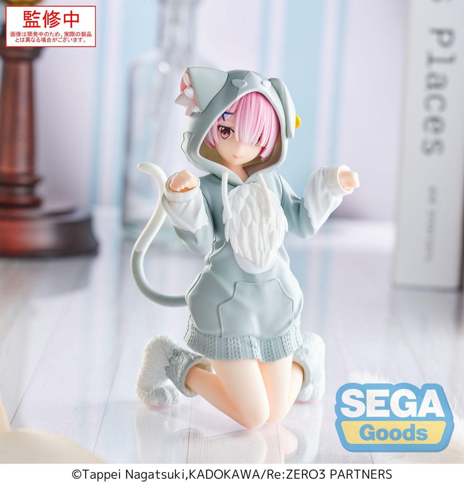 Re:Zero Starting Life in Another World Estatua PVC Yumemirize Ram Mofumofu Pack 11 cm