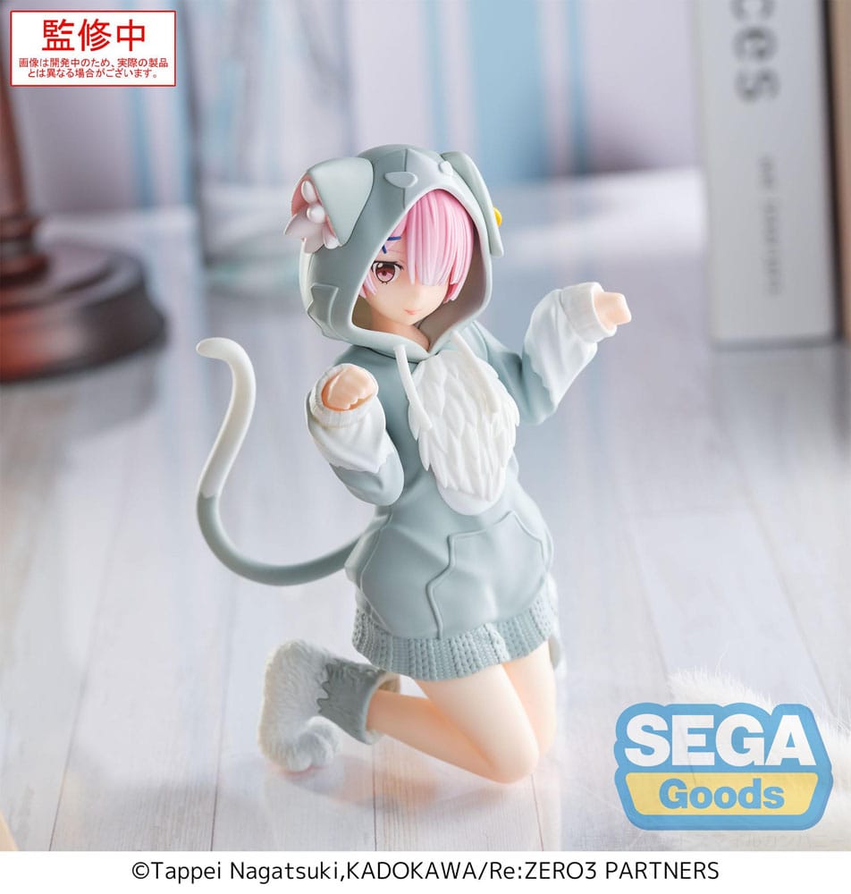 Re:Zero Starting Life in Another World Estatua PVC Yumemirize Ram Mofumofu Pack 11 cm