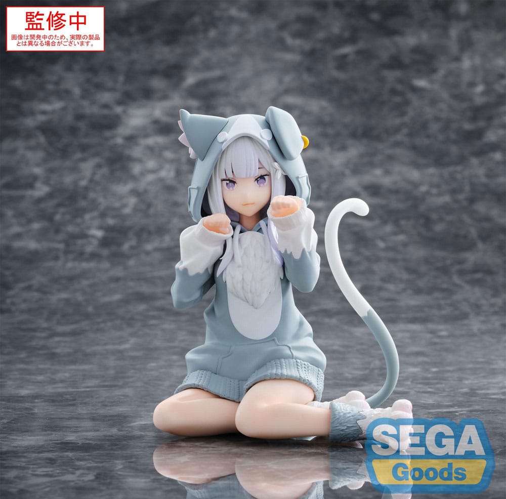 Re:Zero Starting Life in Another World Estatua PVC Yumemirize Emilia Mofumofu Pack 11 cm Frikytopia