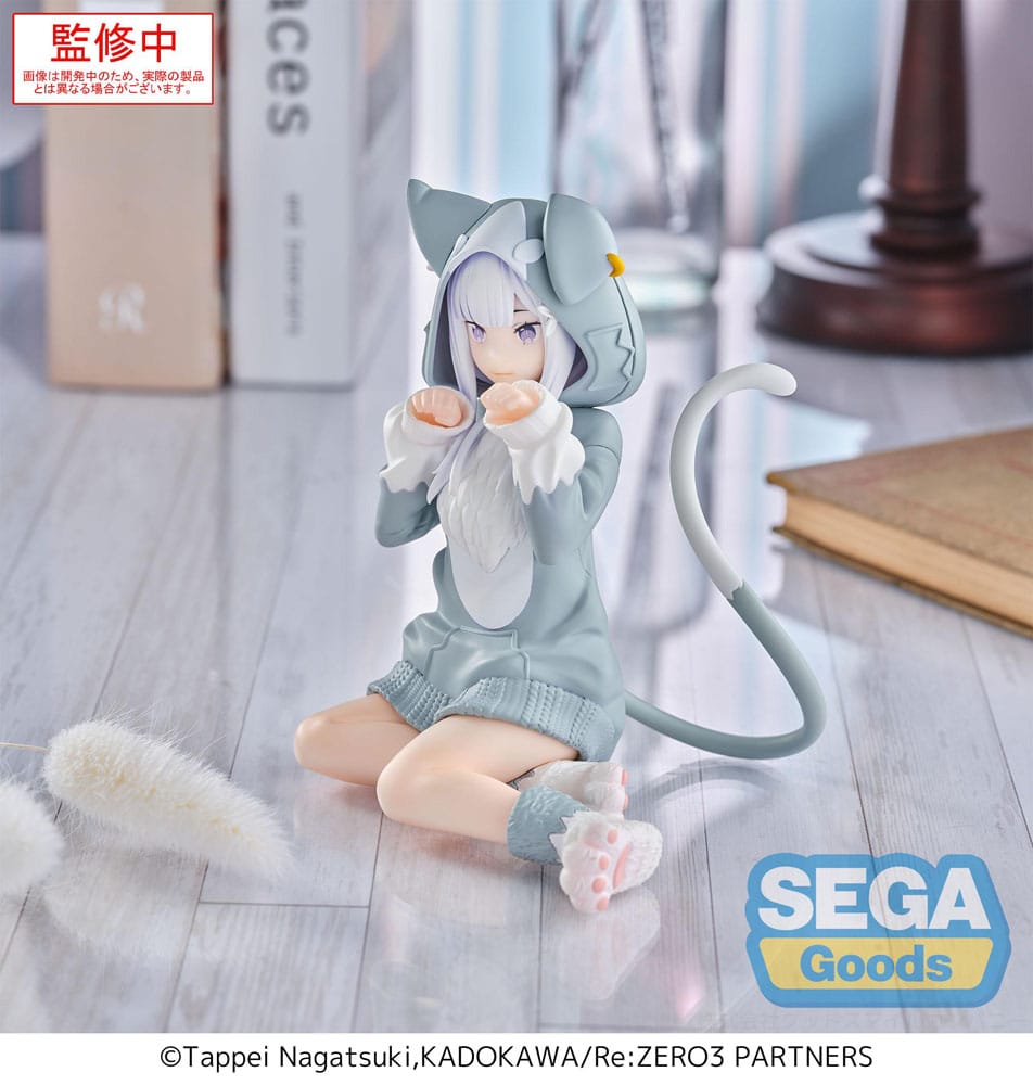 Re:Zero Starting Life in Another World Estatua PVC Yumemirize Emilia Mofumofu Pack 11 cm