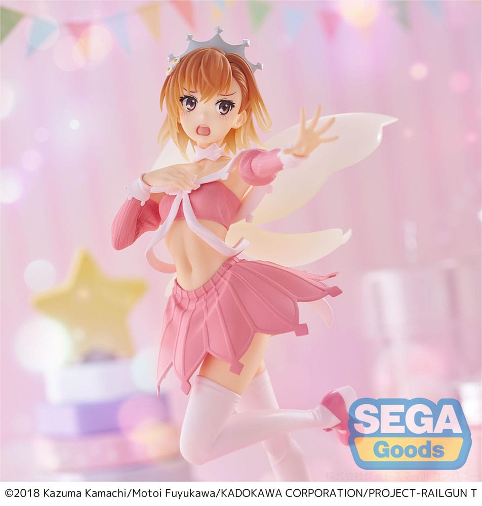 A Certain Scientific Railgun T Estatua Luminasta PVC Mikoto Misaka Great Spirit Maid 20 cm