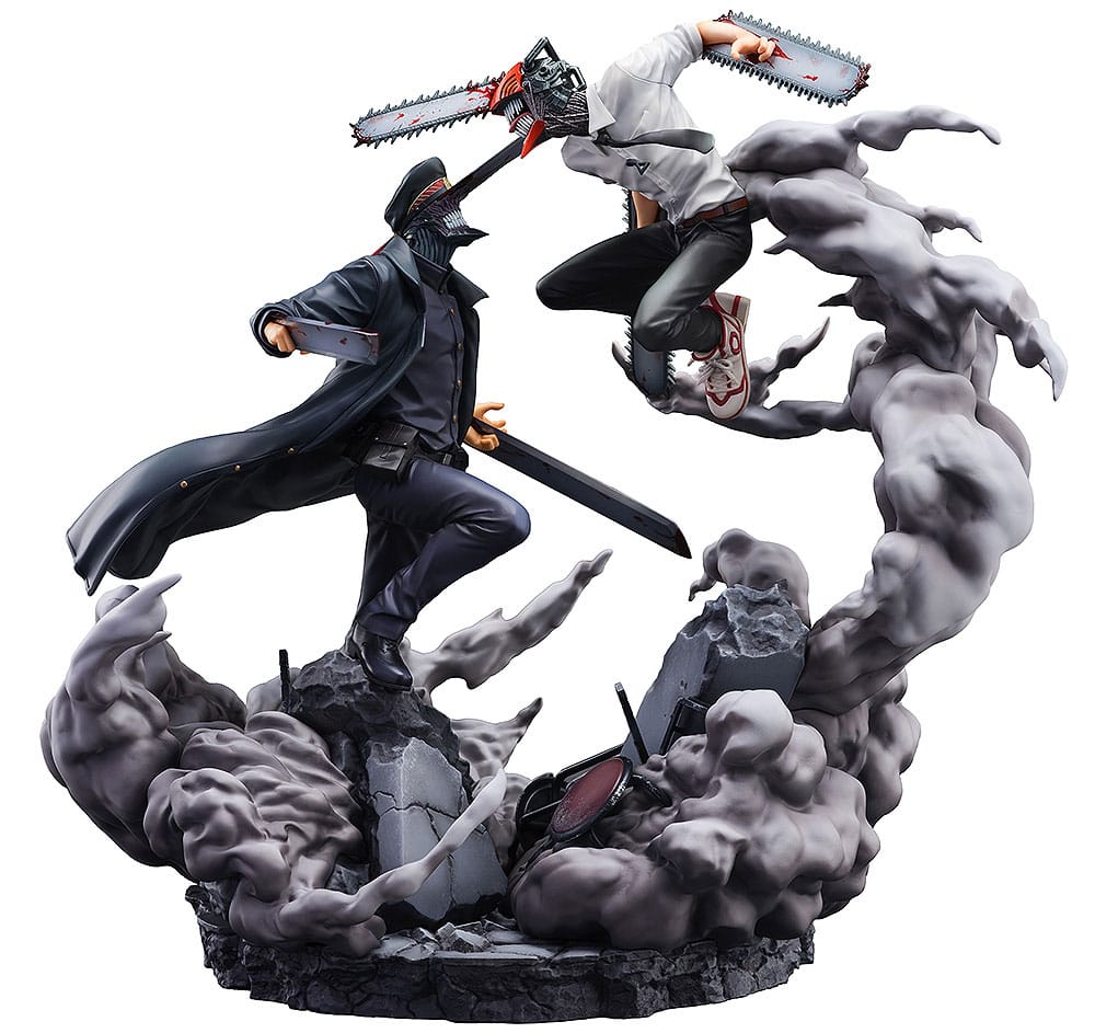 Chainsaw Man Estatua Super Situation Figure Chainsaw Man vs. Samurai Sword 26 cm
