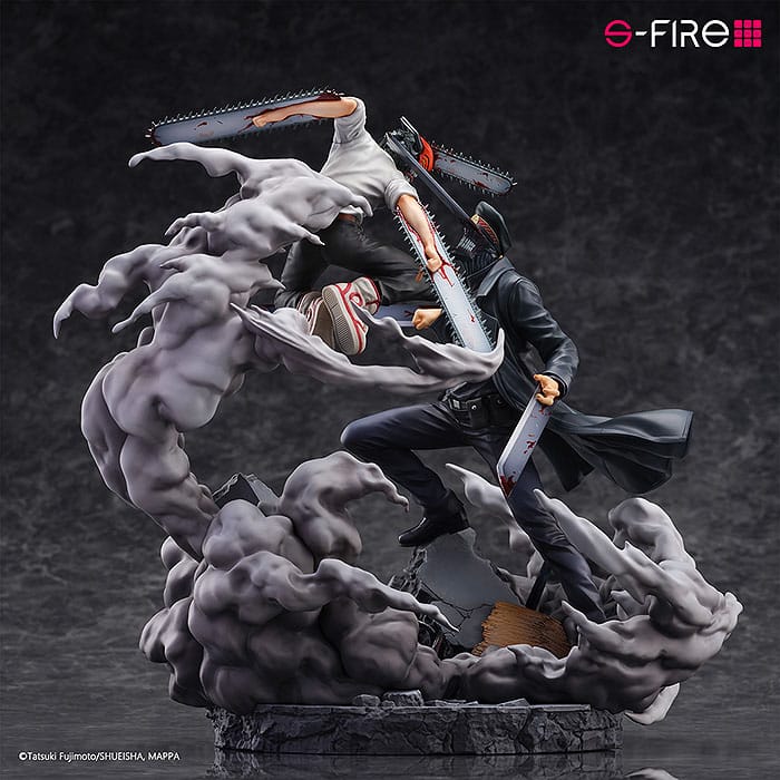 Chainsaw Man Estatua Super Situation Figure Chainsaw Man vs. Samurai Sword 26 cm