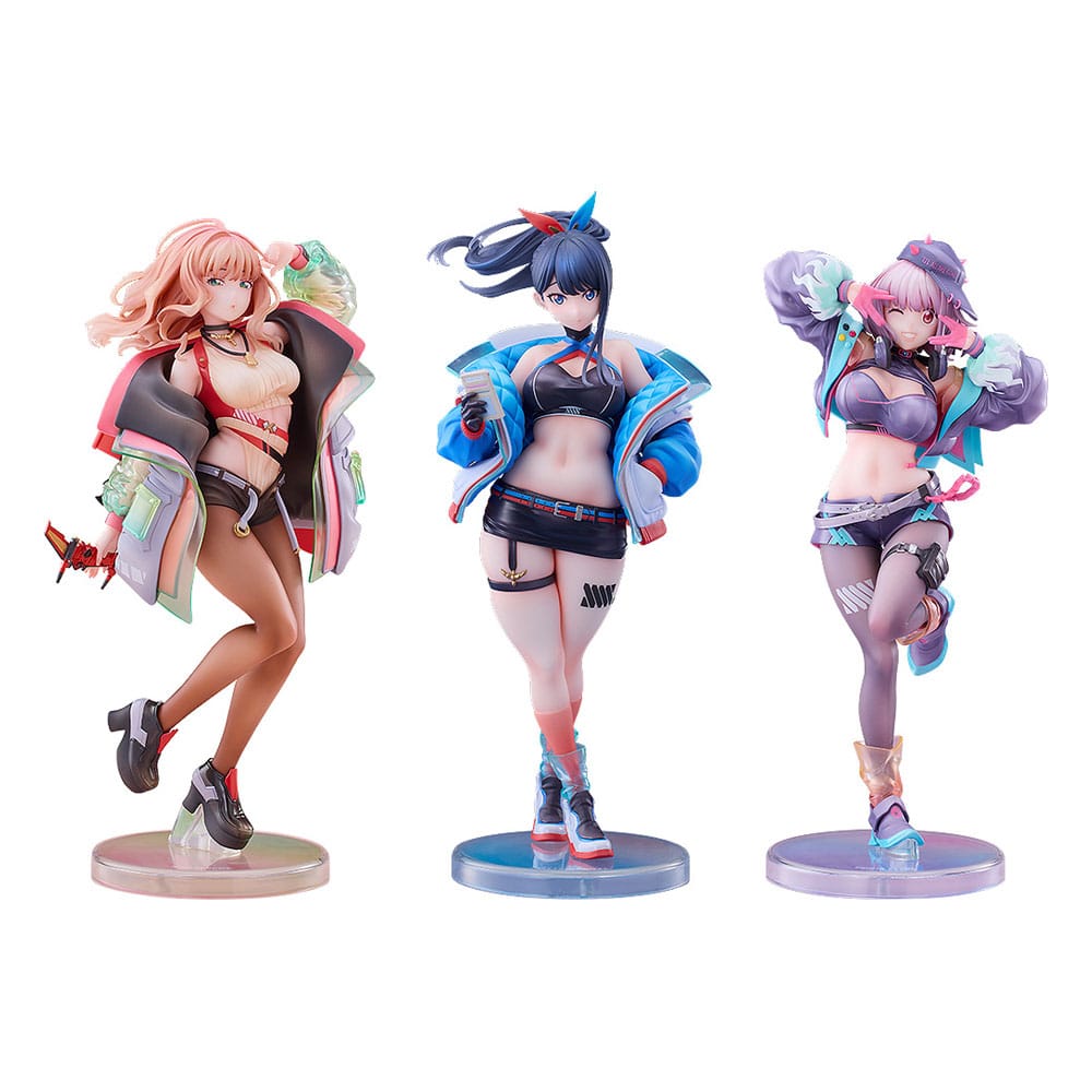 Gridman Universe Pack de 3 Estatuas PVC 1/7 Rikka Takarada, Akane Shinjo, Yume Minami: Dreamy Divas Ver. Frikytopia