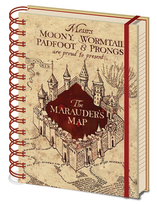 Harry Potter Libreta A5 Marauders Map