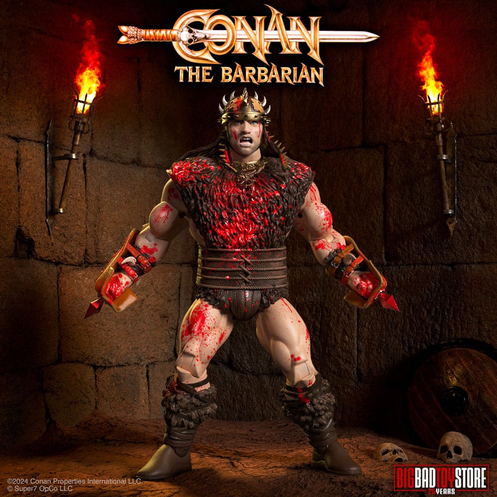 Conan el Bárbaro Figura Ultimates Conan Blood Soaked Pit Fighter 18 cm Frikytopia