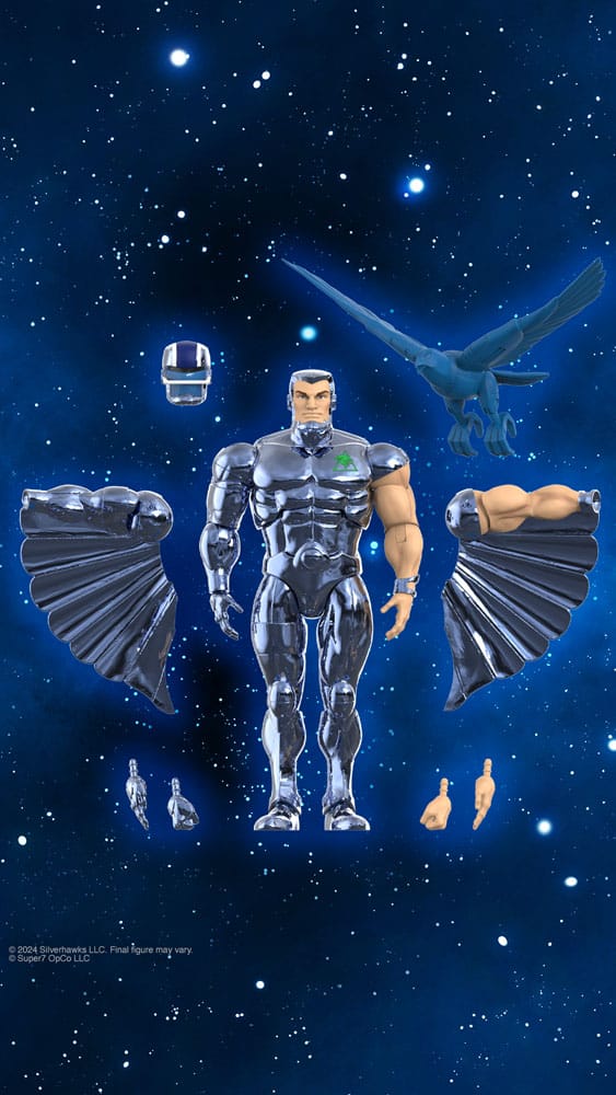 SilverHawks Figura Ultimates Steelwill (Toy Version Vac Metal) 18 cm