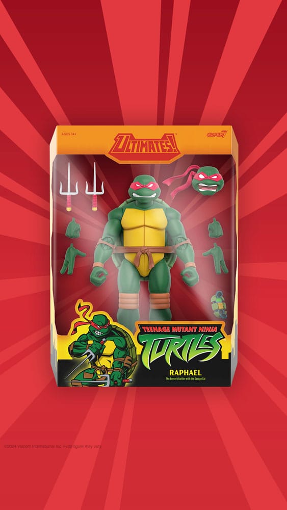 Teenage Mutant Ninja Turtles Figura Ultimates Wave 12 Raphael 18 cm