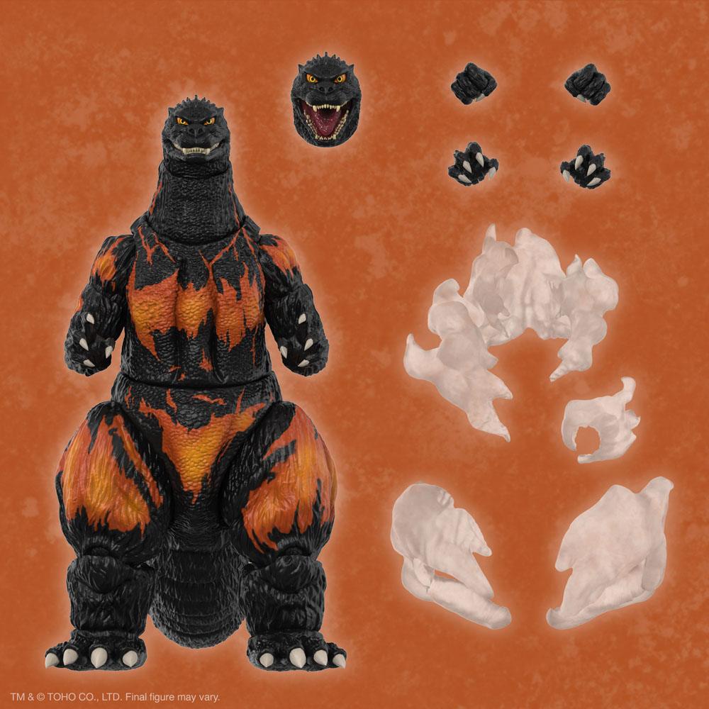Toho Figura Ultimates Burning Godzilla 1995 20 cm