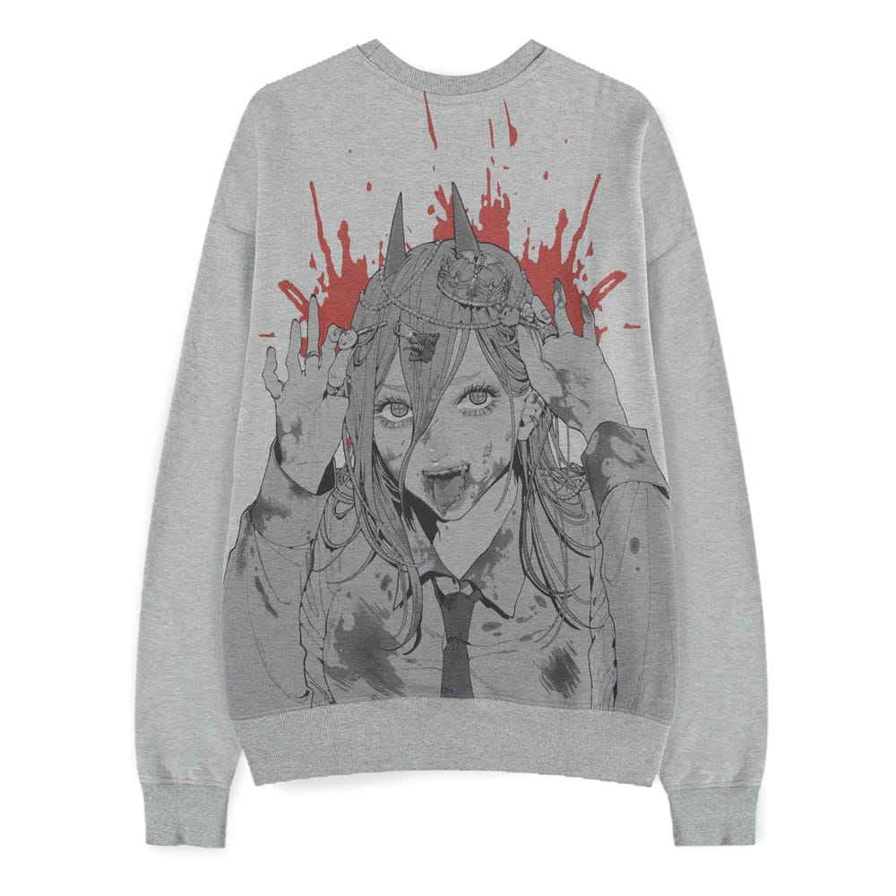 Chainsaw Man sudadera Power Grey Melange talla XXL