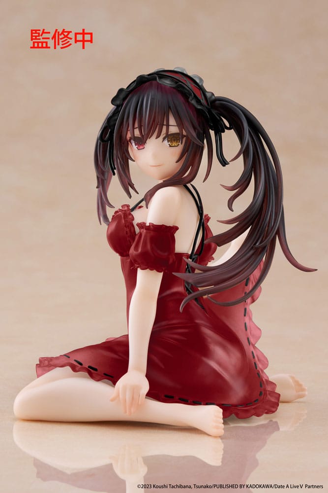 Date A Live V Estatua PVC Desktop Cute Figure Kurumi Tokisaki Nightwear Ver. Renewal 13 cm Frikytopia