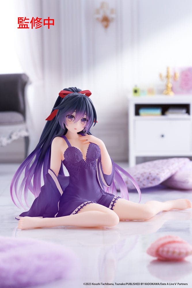 Date A Live V Estatua PVC Desktop Cute Figure Tohka Yatogami Nightwear Ver. Renewal 13 cm