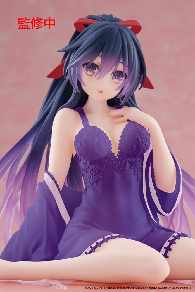 Date A Live V Estatua PVC Desktop Cute Figure Tohka Yatogami Nightwear Ver. Renewal 13 cm