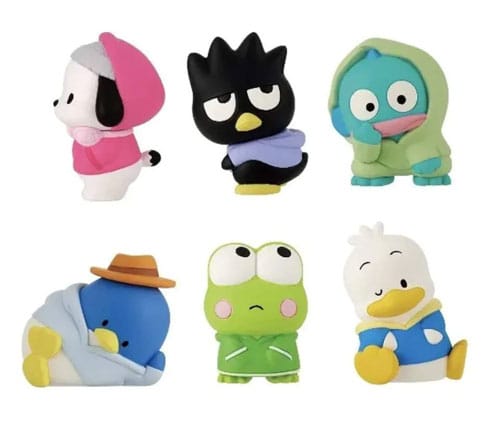 Sanrio Minifiguras Twinchees Hapidanbui Hoodie 5 cm Expositor (24) Frikytopia