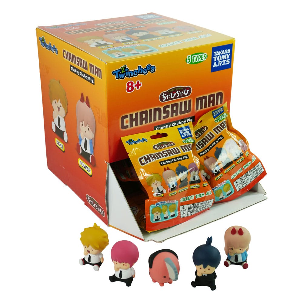 Chainsaw Man Minifiguras Twinchees Chubby Chubby 5 cm Expositor (24)