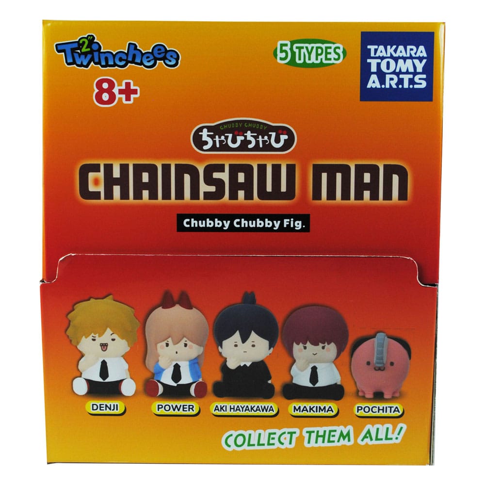 Chainsaw Man Minifiguras Twinchees Chubby Chubby 5 cm Expositor (24)