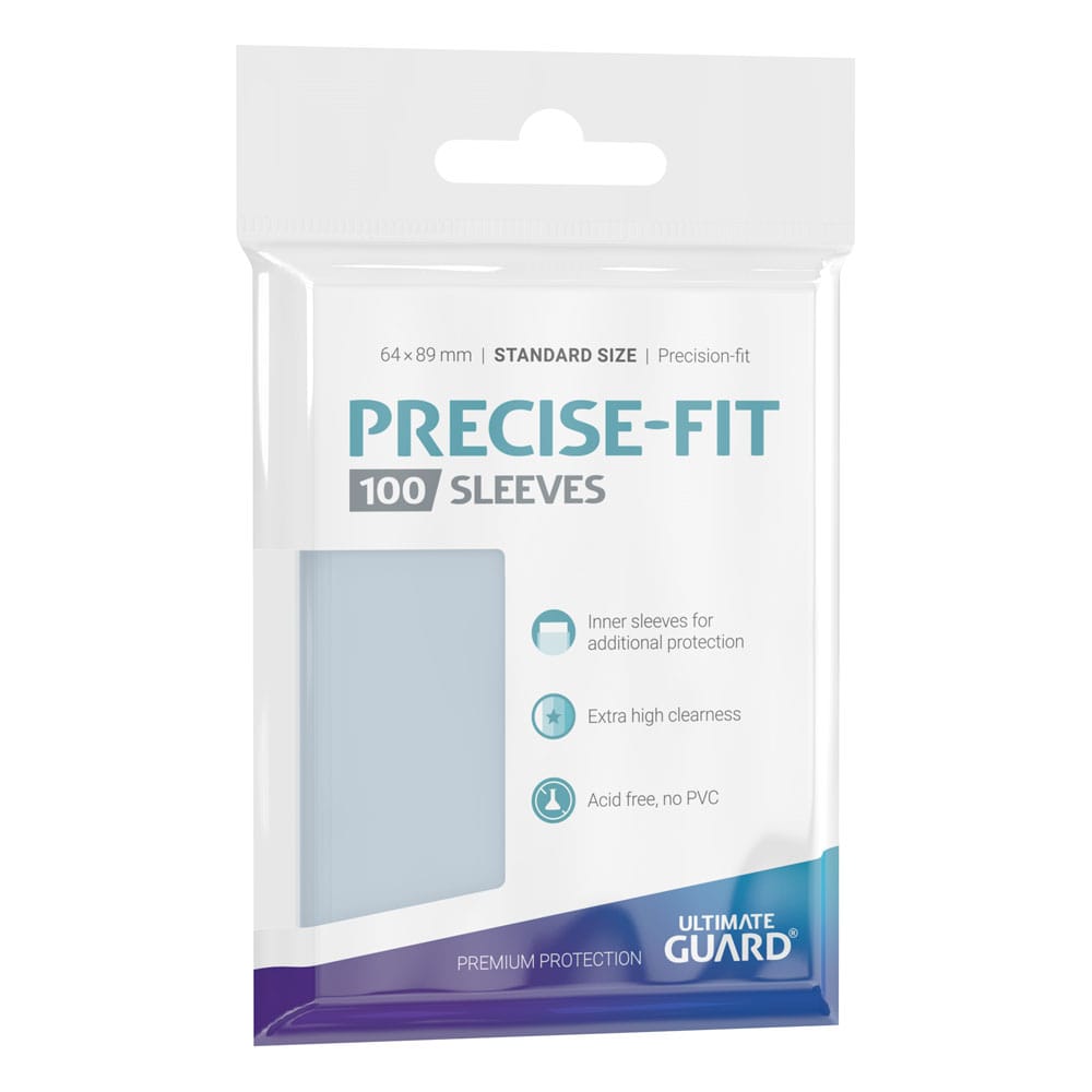 Ultimate Guard Precise-Fit Sleeves Fundas de Cartas Tamaño Estándar Transparente (100)