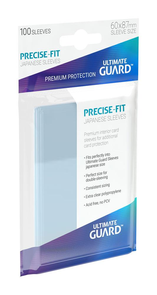 Ultimate Guard Precise-Fit Sleeves Fundas de Cartas Tamaño Japonés Transparente (100)