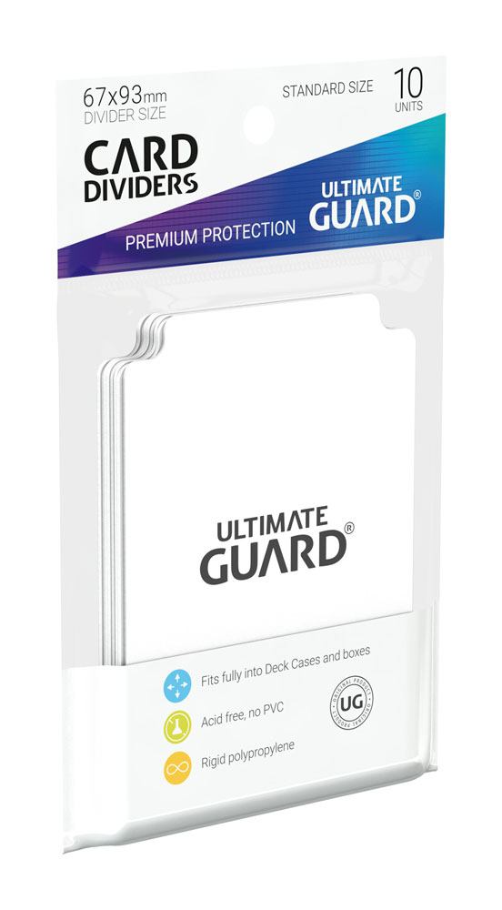 Ultimate Guard Card Dividers Tarjetas Separadoras para Cartas Tamaño Estándar Blanco (10)