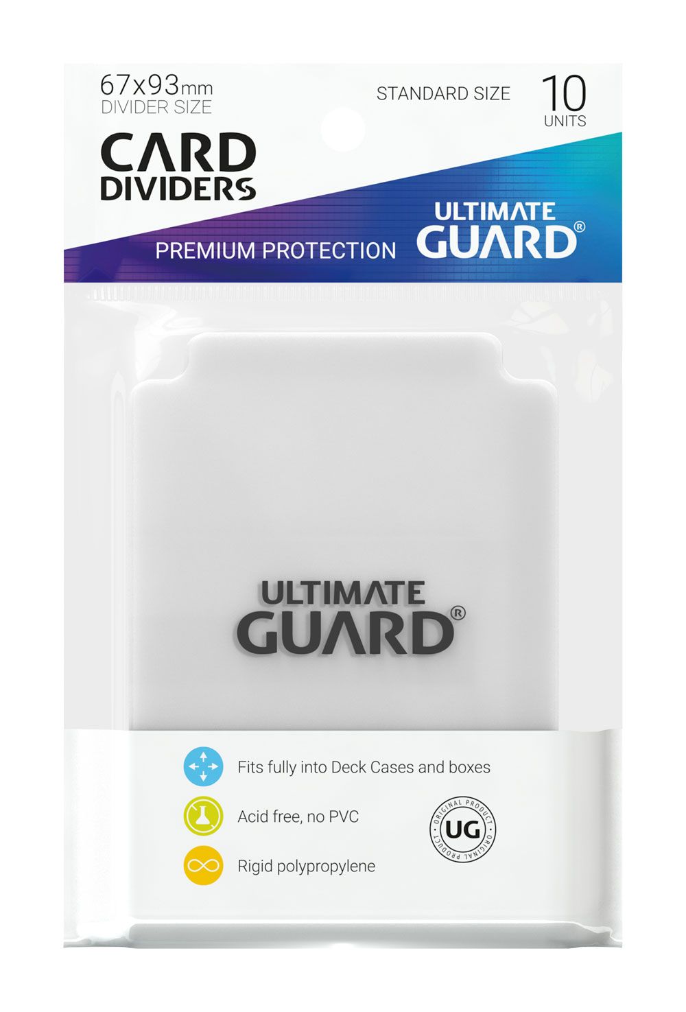 Ultimate Guard Card Dividers Tarjetas Separadoras para Cartas Tamaño Estándar Transparente (10)