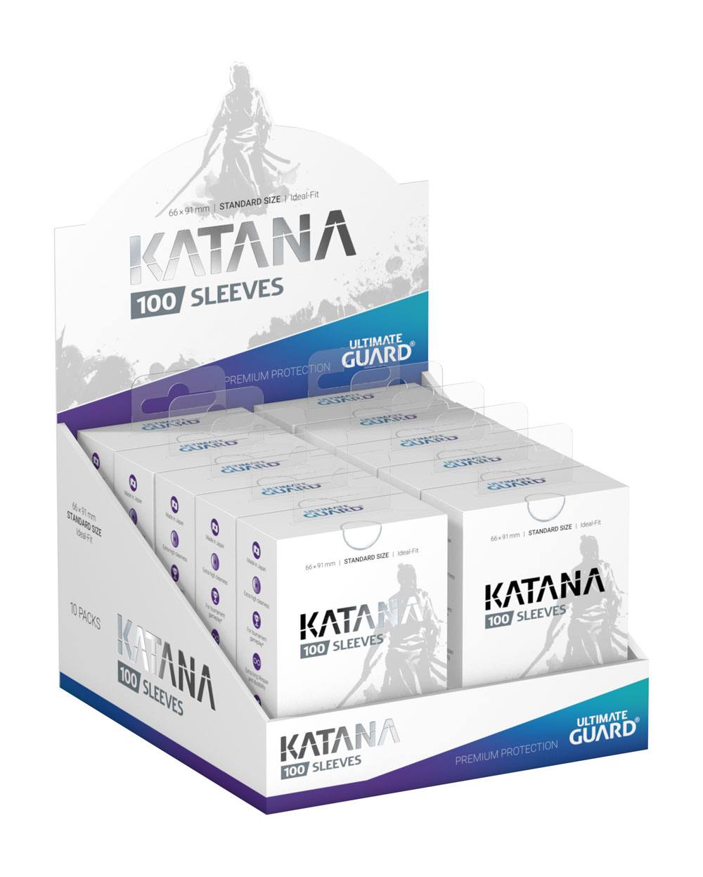Ultimate Guard Katana Sleeves Tamaño Estándar Blanco (100)