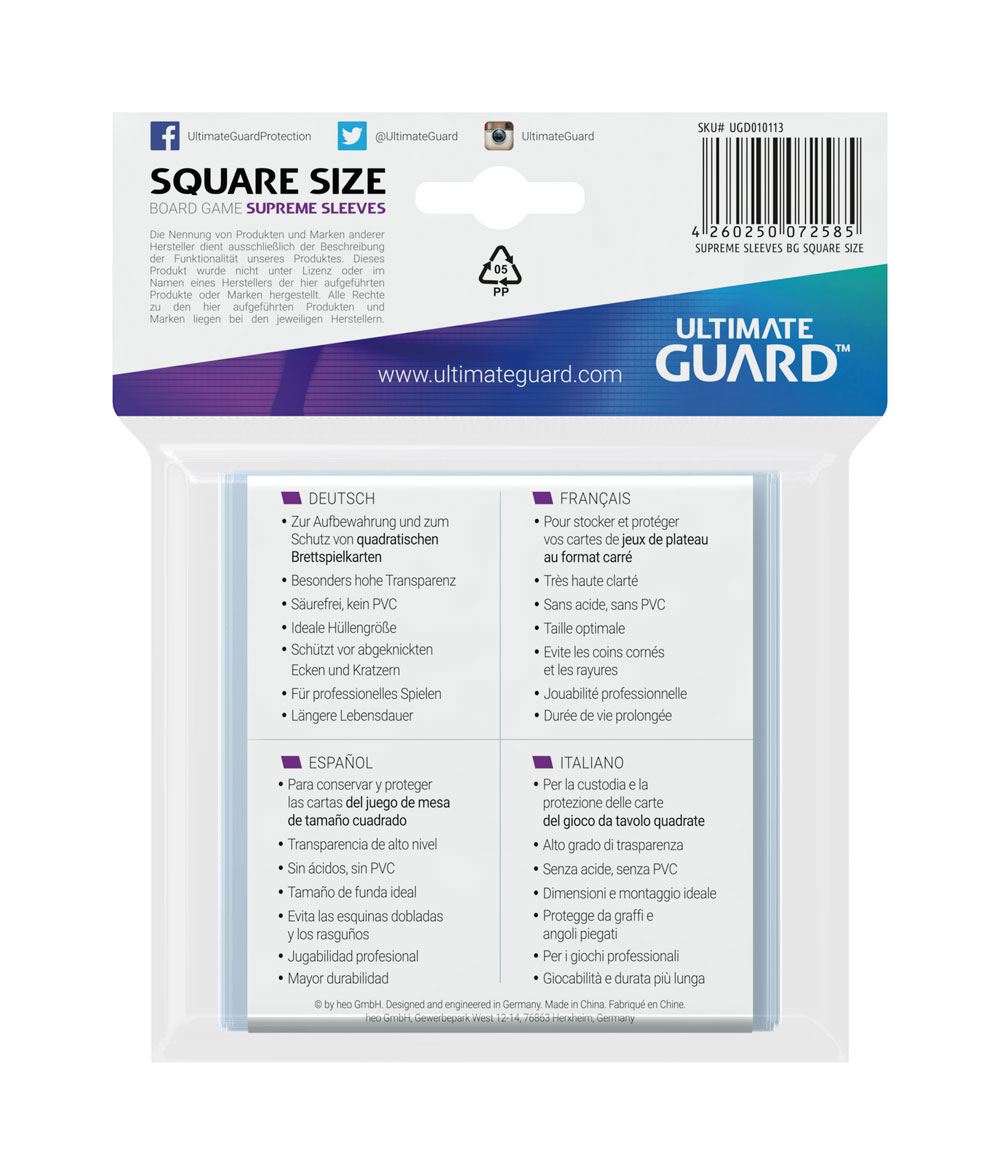 Ultimate Guard Supreme Sleeves Fundas de Cartas del Juego de Mesa