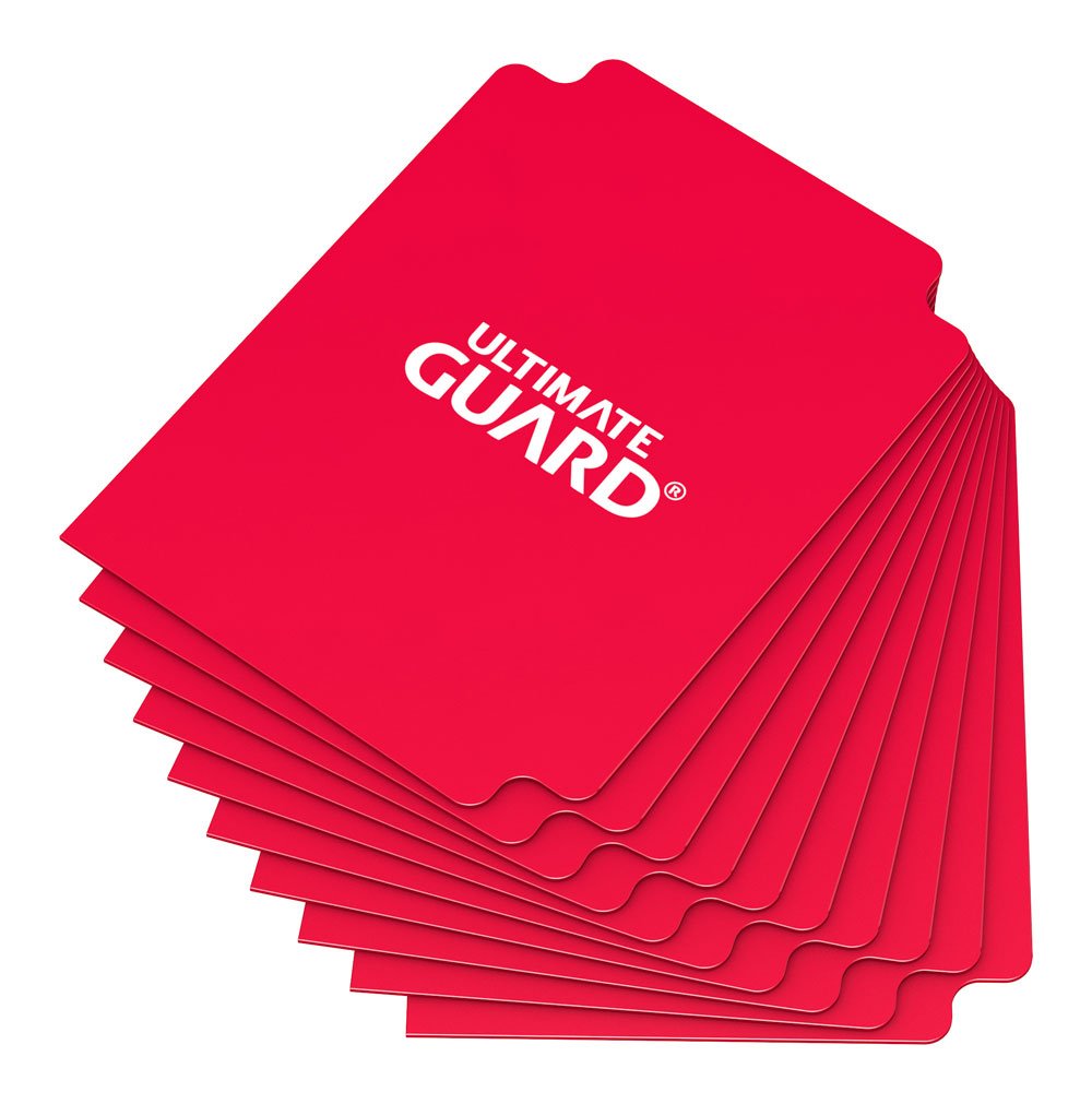 Ultimate Guard Card Dividers Tarjetas Separadoras para Cartas Tamaño Estándar Rojo (10)