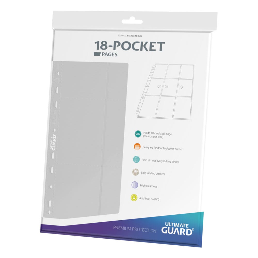Ultimate Guard 18-Pocket Pages Side-Loading Blanco (10) Frikytopia