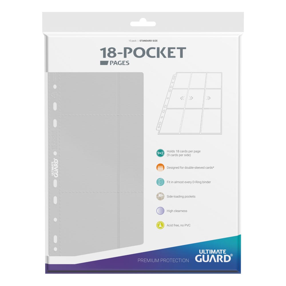 Ultimate Guard 18-Pocket Pages Side-Loading Blanco (10)