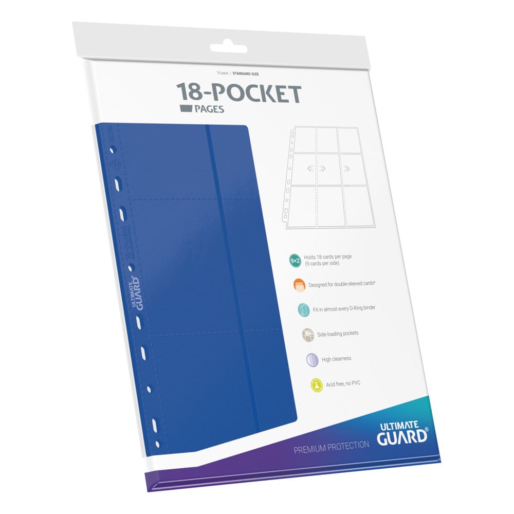 Ultimate Guard 18-Pocket Pages Side-Loading Azul (10)