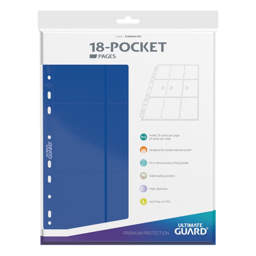 Ultimate Guard 18-Pocket Pages Side-Loading Azul (10)