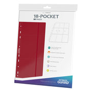 Ultimate Guard 18-Pocket Pages Side-Loading Rojo (10)