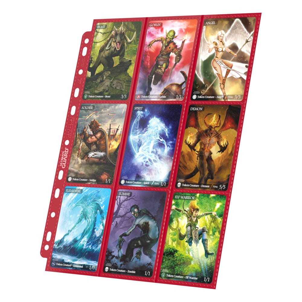 Ultimate Guard 18-Pocket Pages Side-Loading Rojo (10)