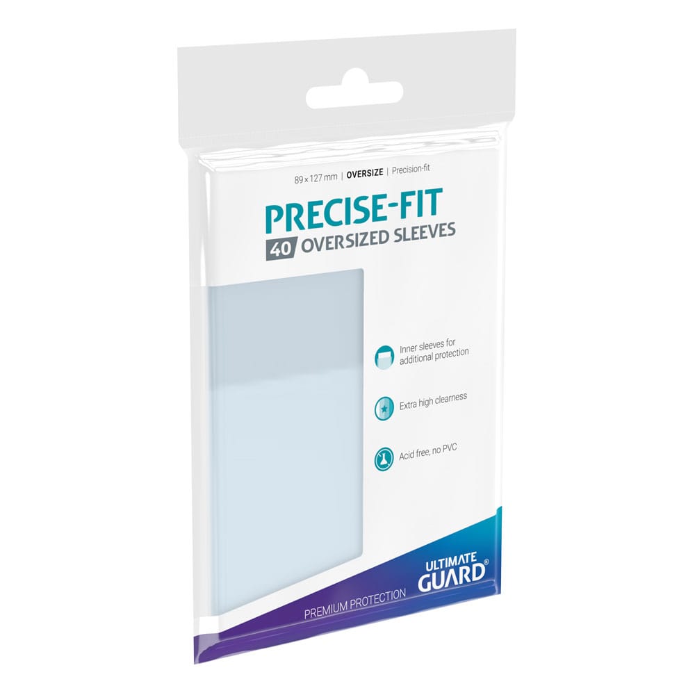 Ultimate Guard Precise-Fit Sleeves Fundas de Cartas Tamaño Oversized Transparente (40)