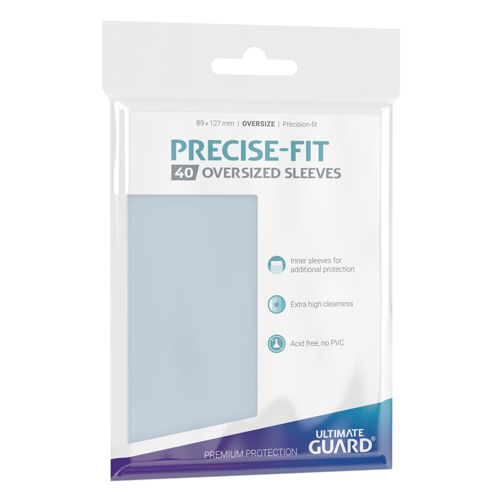 Ultimate Guard Precise-Fit Sleeves Fundas de Cartas Tamaño Oversized Transparente (40)