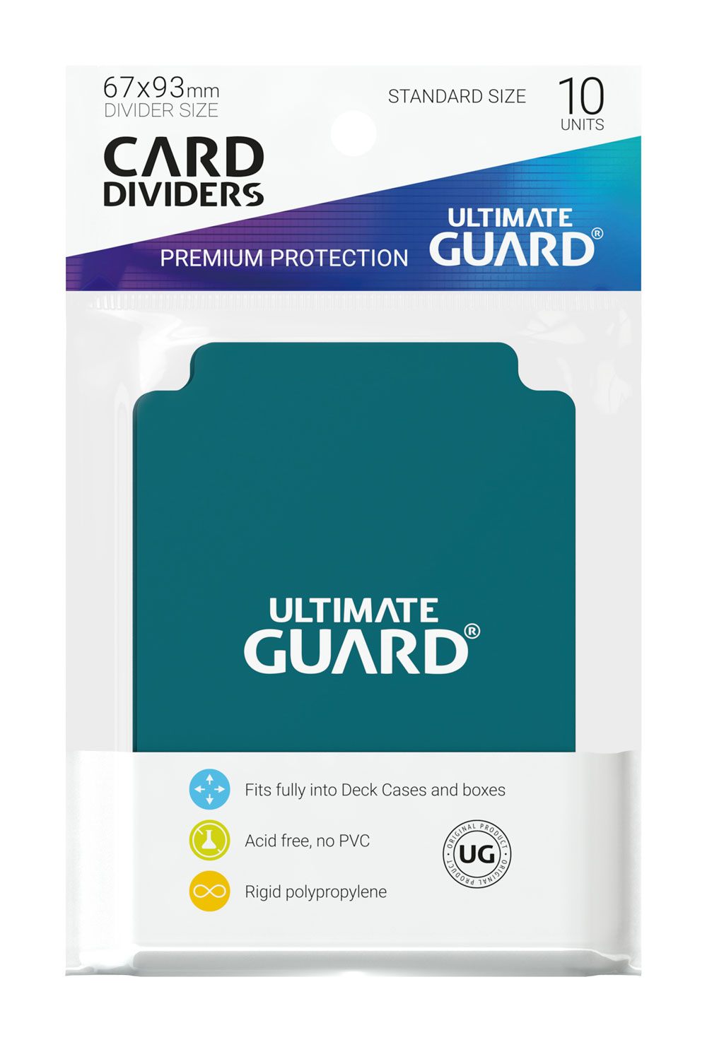Ultimate Guard Card Dividers Tarjetas Separadoras para Cartas Tamaño Estándar Gasolina Azul (10)