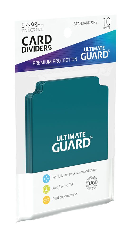 Ultimate Guard Card Dividers Tarjetas Separadoras para Cartas Tamaño Estándar Gasolina Azul (10)
