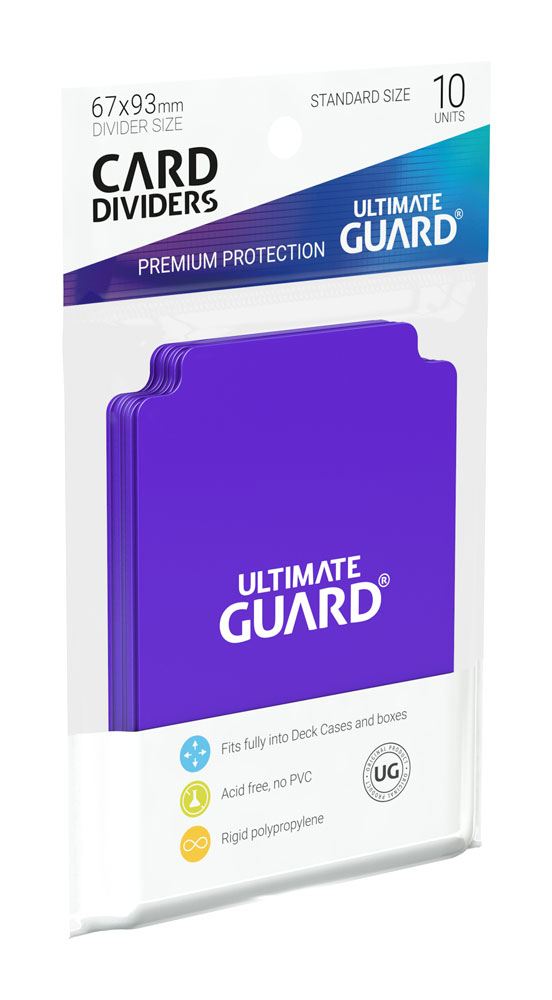 Ultimate Guard Card Dividers Tarjetas Separadoras para Cartas Tamaño Estándar Violeta (10)