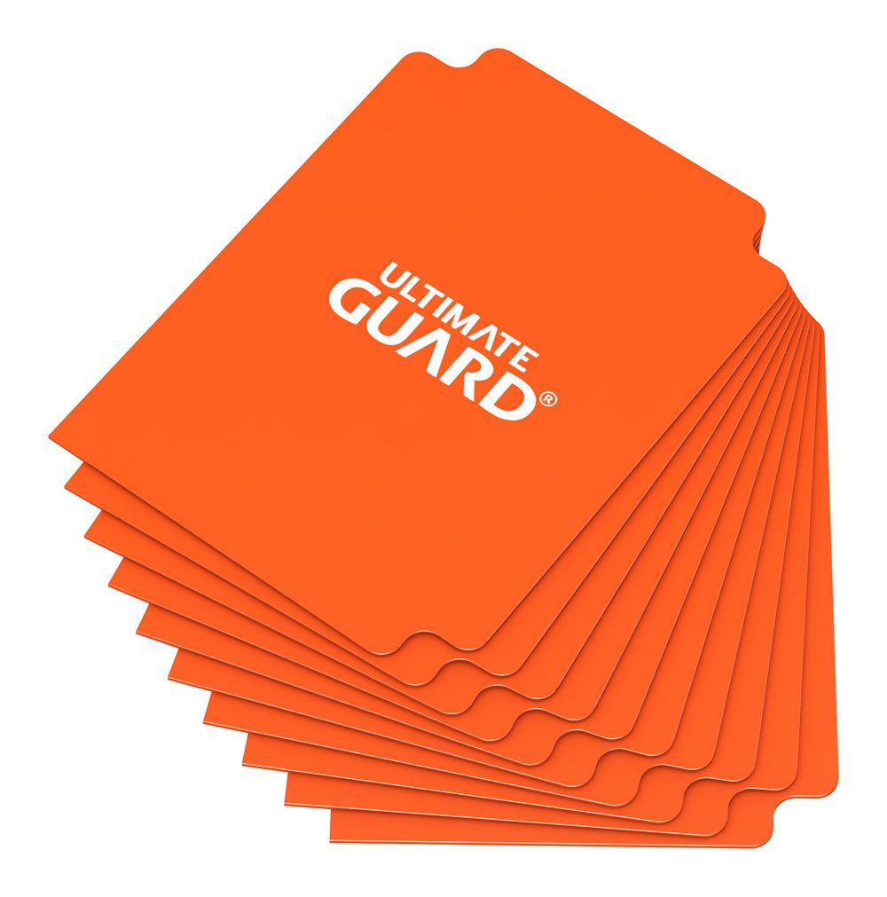 Ultimate Guard Card Dividers Tarjetas Separadoras para Cartas Tamaño Estándar Naranja (10) Frikytopia