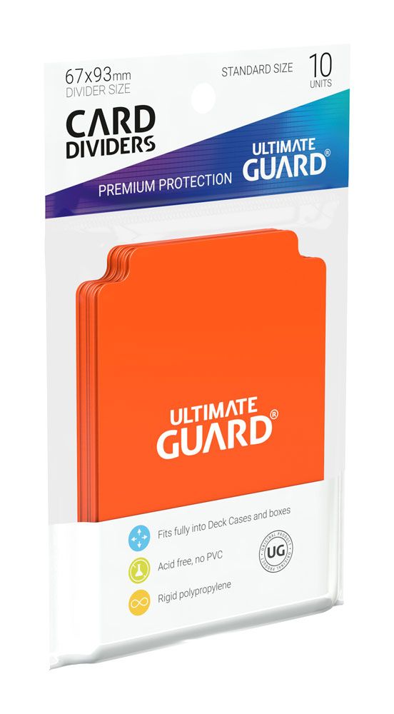 Ultimate Guard Card Dividers Tarjetas Separadoras para Cartas Tamaño Estándar Naranja (10)