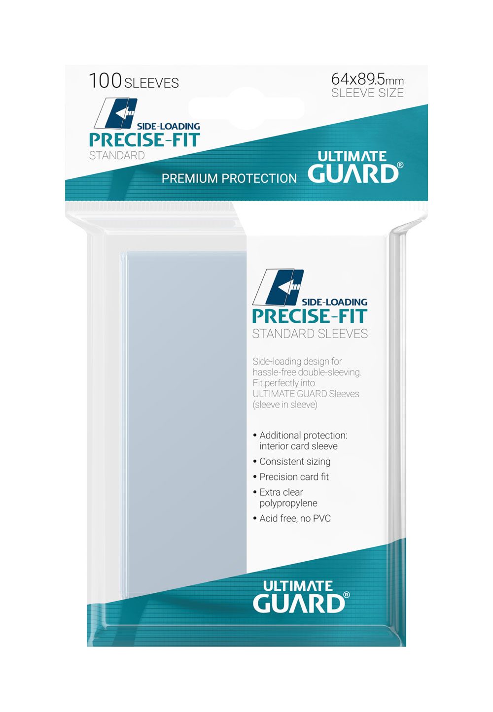 Ultimate Guard Precise-Fit Sleeves Side-Loading Fundas Tamaño Estándar Transparente (100)