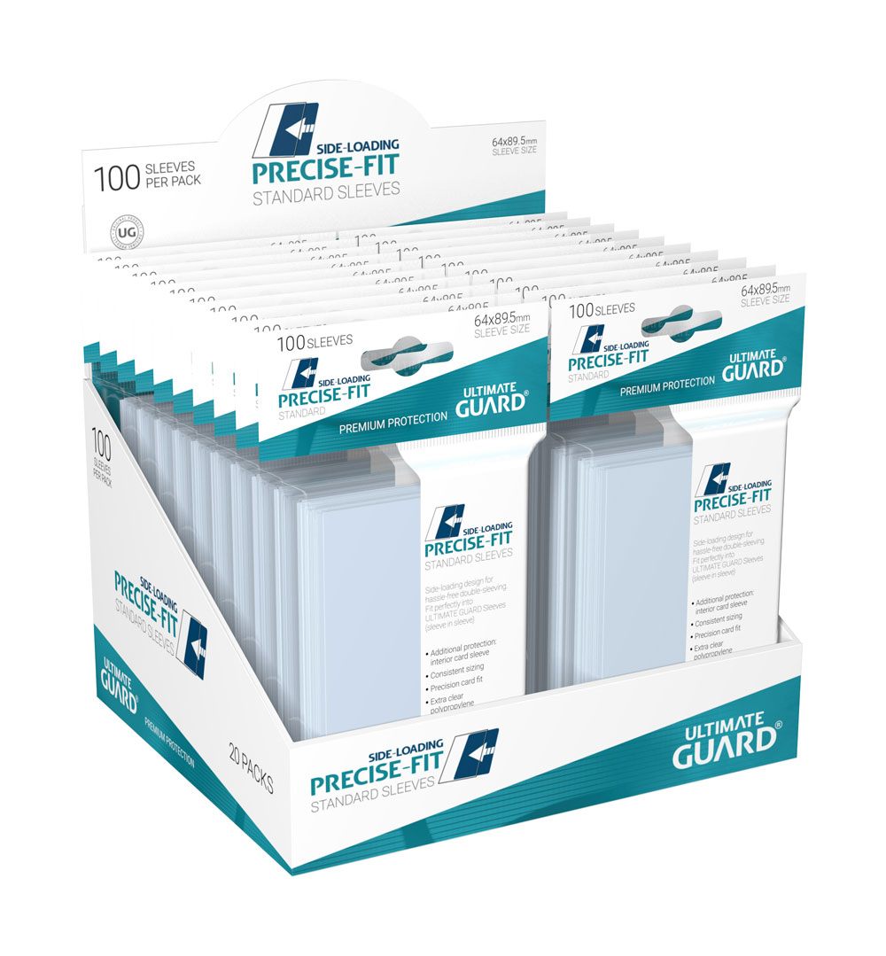 Ultimate Guard Precise-Fit Sleeves Side-Loading Fundas Tamaño Estándar Transparente (100)
