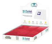 Ultimate Guard 18-Pocket Pages Side-Loading Rojo (50)