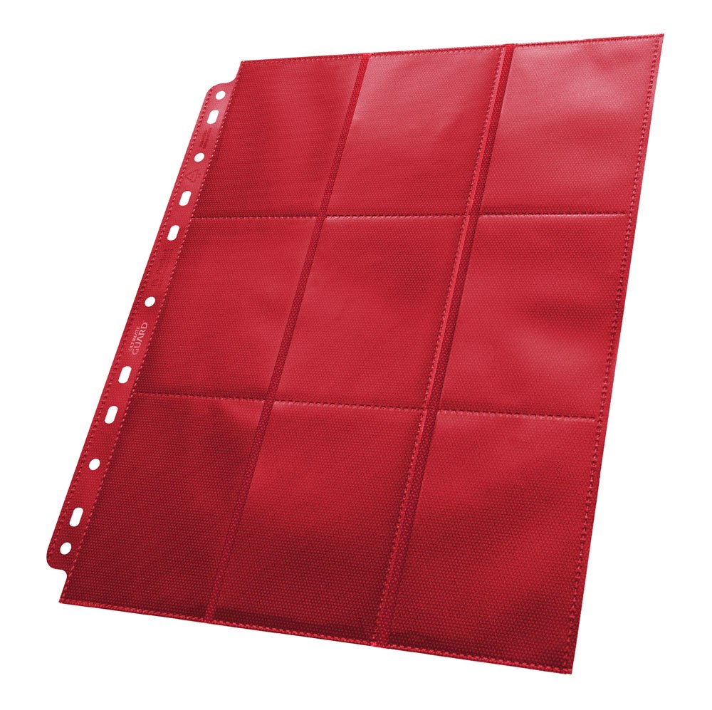 Ultimate Guard 18-Pocket Pages Side-Loading Rojo (50)