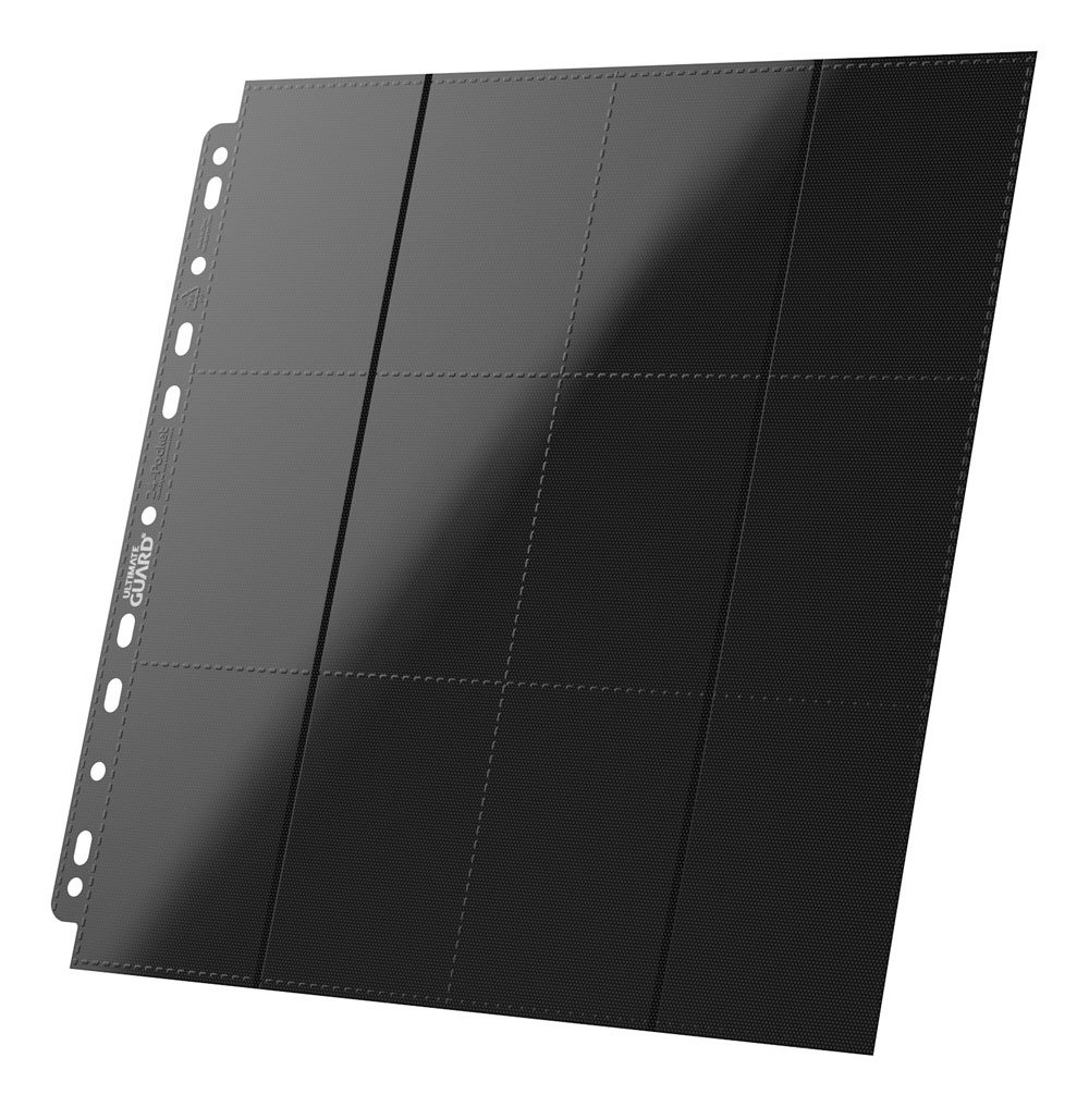 Ultimate Guard 24-Pocket QuadRow Pages Side-Loading Negro (10)