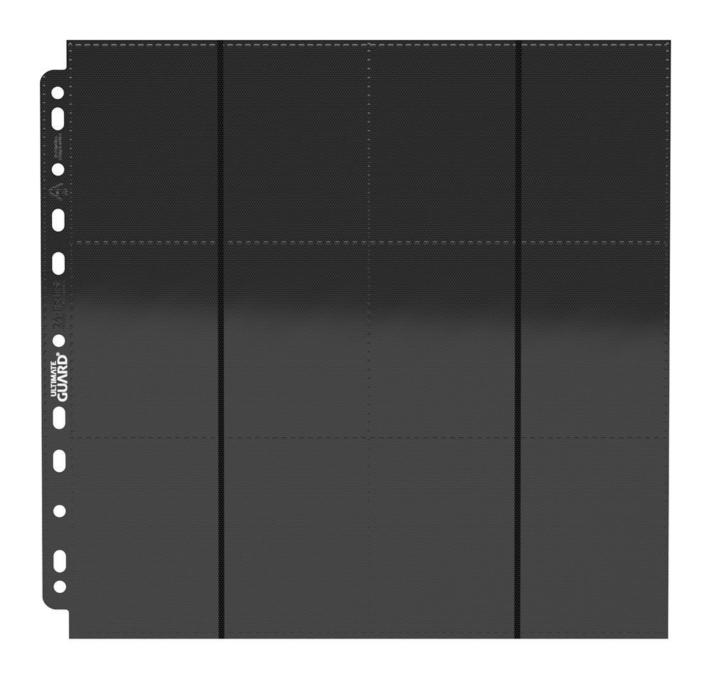 Ultimate Guard 24-Pocket QuadRow Pages Side-Loading Negro (10)