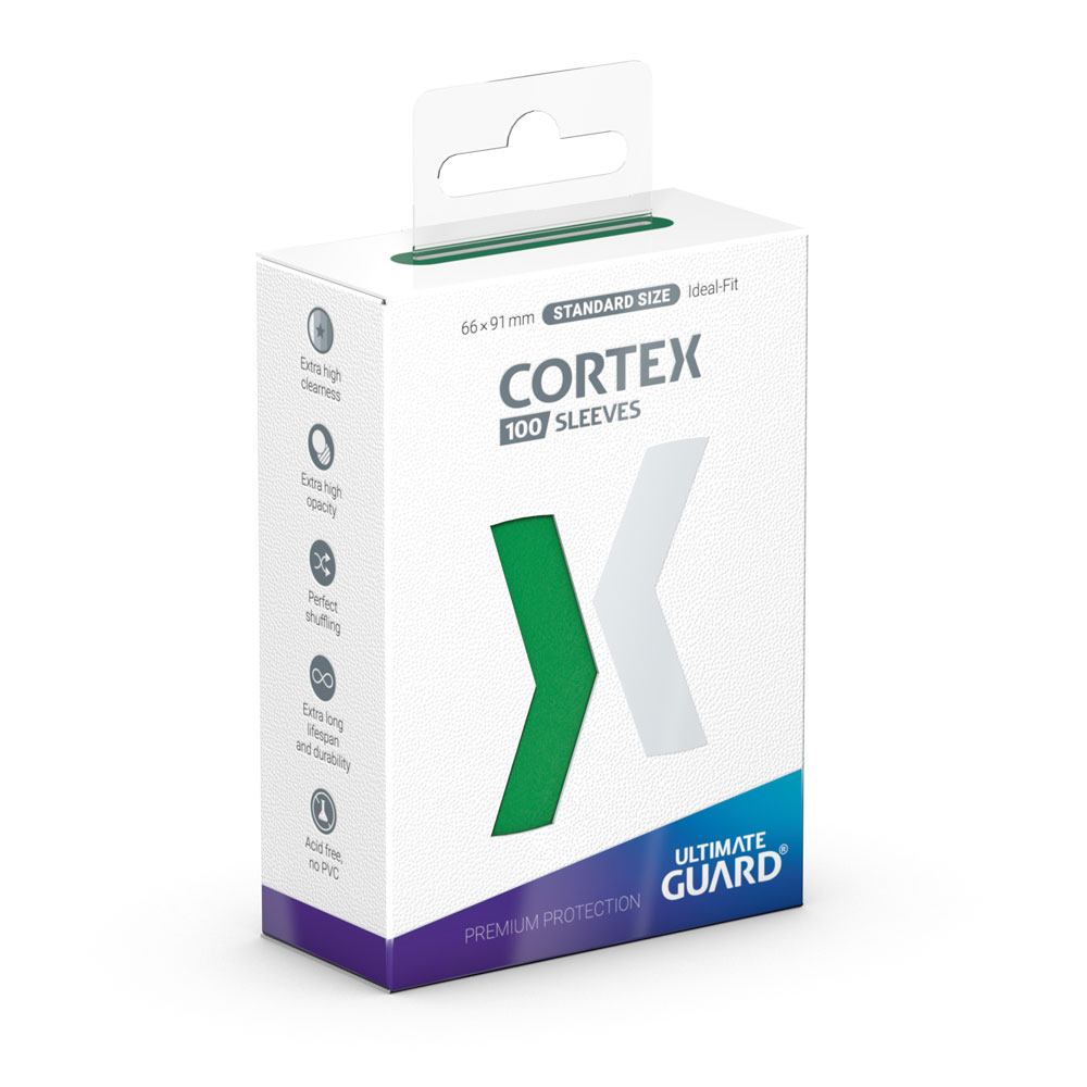 Ultimate Guard Cortex Sleeves Tamaño Estándar Verde (100) Frikytopia
