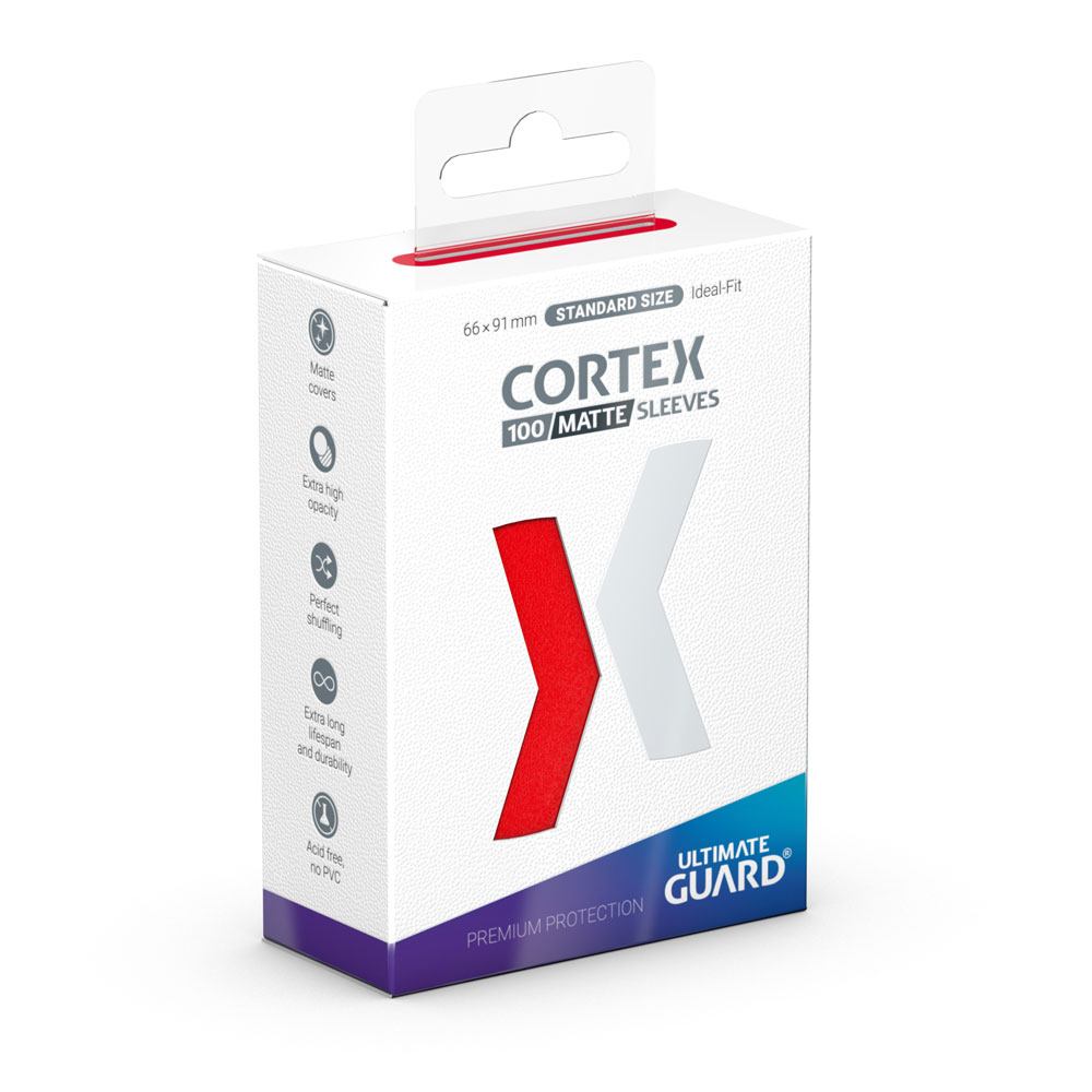 Ultimate Guard Cortex Sleeves Tamaño Estándar Rojo Mate (100) Frikytopia