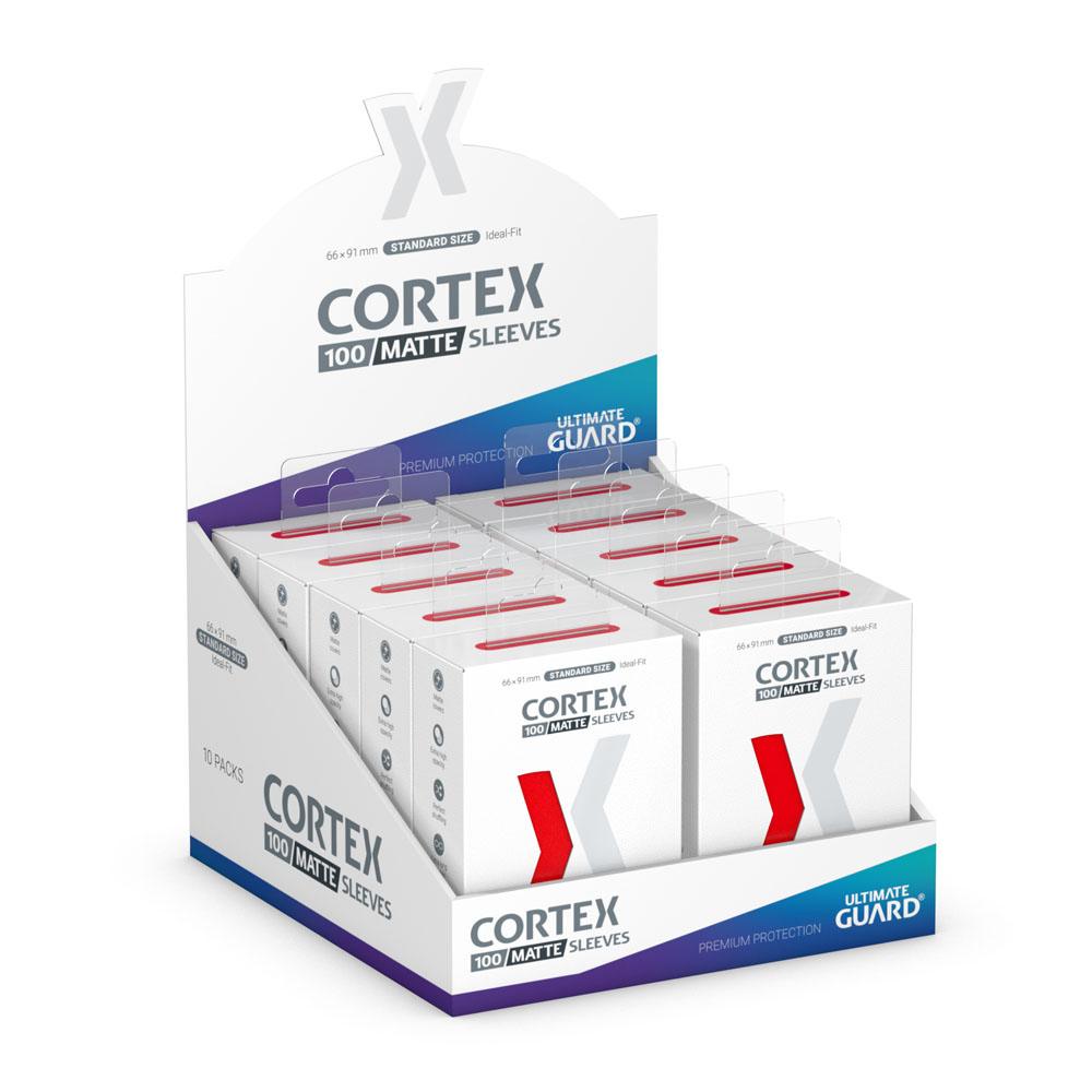Ultimate Guard Cortex Sleeves Tamaño Estándar Rojo Mate (100)